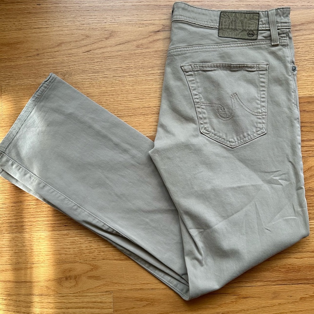 AG Adriano Goldschmied Men's Tan Straight Jeans